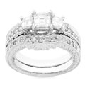 14k White Gold 1 1/5ct Diamond Bridal Rings Set
