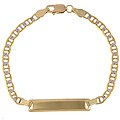 14k Gold Child's ID Bracelet with Marina Chain