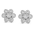 14k White Gold 1/6ct TDW Diamond Earrings