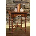 Burl Wood Hand-painted Accent Table