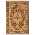 Heritage Tabriz Red and Black Rug (6' x 9')