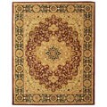 Heritage Tabriz Red and Black Rug (7'6 x 9'6)