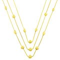 18k Gold Over Sterling Silver Multi-strand Necklace