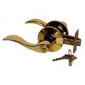 Entryway Left Hand Brass Lever Handle