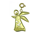 14k Gold Angel of Peace Charm