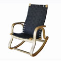 Bentwood Rocker with Black Nylon Web Seat