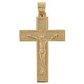 14k Yellow Gold Classic Crucifix Pendant
