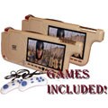 Left and Right 7-Inch Visor Car DVD Player (Beige)