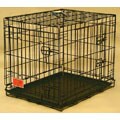 Double Door Medium 30-inch Folding Dog Crate Cage