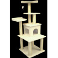 64-inch Bungalow Cat Furniture Tree Condo