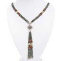 Handmade Jade and Silver Necklace