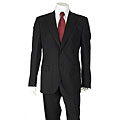 Dolce & Gabbana Black Two-button Striped Suit