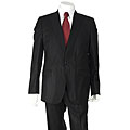 Dolce & Gabbana Men's Black One-button Stripe Suit