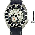 Police Men's Regatta Silver Dial Black Strap Watch