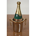 Limoges Champagne Bottle in Ice Bucket Keepsake