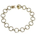 14k Gold Linked Circle 2ct TDW Diamond Bracelet