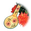 Sunflower Garden Hand-painted Spoon Rest