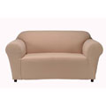 Pebble Check Stretch Loveseat Slipcover
