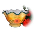 Sunflower Garden Hand-painted Fruit Bowl