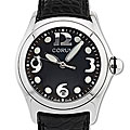 Corum Bubble Men's XL Black Quartz Watch