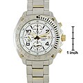 Seiko Men's Chronograph White Dial Two-tone Watch