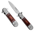 Semi-Automatic Knife Red Pakkawood