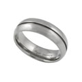 Titanium Comfort Band Ring with Polished Finish