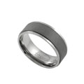 Titanium Comfort Band Ring with Brushed Finish
