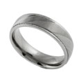 Titanium Comfort Band Ring with Diamond-cut Designs