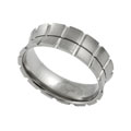 Titanium Comfort Band Ring with Concave Design