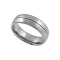 Titanium Comfort Band Ring with Polished Finish