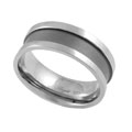 Titanium Comfort Band Ring with Brushed Finish