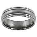 Titanium Comfort Band Ring with Brushed Finish