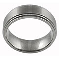 Titanium Comfort Band Matte Finish Ring