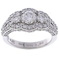18k Gold 3-stone 2ct TDW Diamond Ring