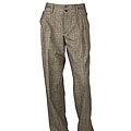 Dolce & Gabbana Tan and Black Plaid Wool Pants