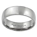 Titanium High Polished Plain Comfort Band