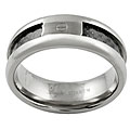 Titanium Carbon Fiber Comfort Band Ring