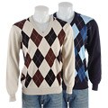 Jed Men's V-Neck Argyle Sweater