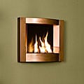 Copper Finish Wall Mount Gel Fuel Fireplace