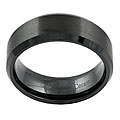 Ceramic Comfort Band Matte Finish Ring (8.1 mm)