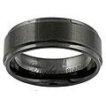 Ceramic Comfort Band Dual Finish Ring (8 mm)