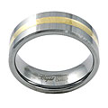 Tungsten Two-tone Comfort Band Ring
