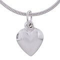 Sterling Silver Italian Snake Chain with Heart Charm