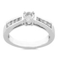 14k White Gold 1/2ct TDW Diamond Engagement Ring (I-J, I1-I2)