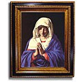 Virgin in Prayer by Sassoferrato Framed Canvas Art
