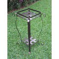 Square 2-tier Iron Plant Stand