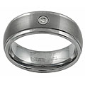 Tungsten Diamond Accent Comfort Band Ring