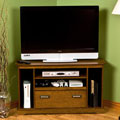 Corner Antique Oak Finish Gaming/ TV Center