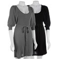 Chaudry 3/4 Puff Sleeve Scoop Neck Dress